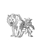 Goblin Wolfrider for DnD